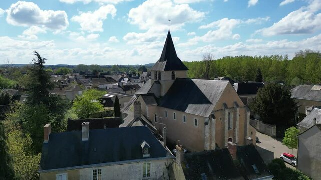 Eglise de Malicorne Drone