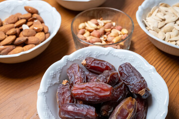 nuts in containers for ramadan
