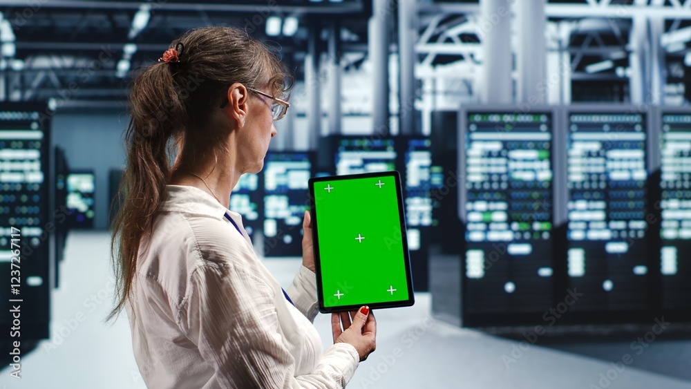 Poster senescent expert in servers facility housing high end processors capable of quickly and efficiently 