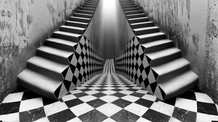 Illusion of Infinity: A Never-Ending Staircase Creating Endlessness and Confusion
