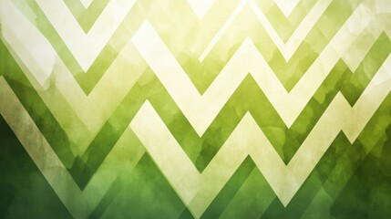 Naklejka premium Abstract Green and White Chevron Pattern Background