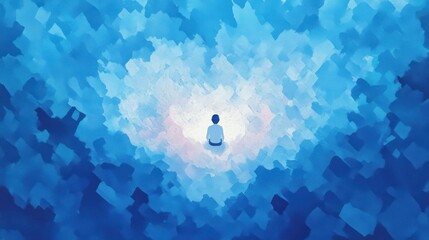 A stock illustration that represents the concept of Mental health benefits of journaling 