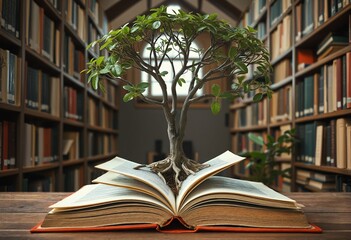 Education concept with tree of knowledge