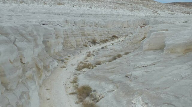 AKTAU, KAZAKHSTAN - FEBRUARY 1, 2025: Explore the unique geological formations in the stunning landscape of Aktau