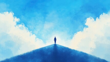 A stock illustration that represents the concept of Digital detox and mental clarity 