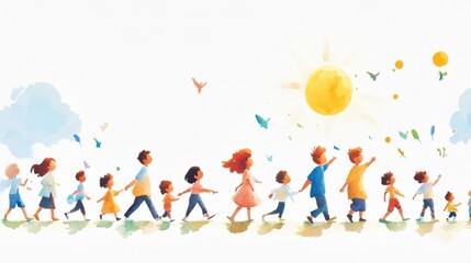 Naklejka premium A stock illustration that represents the concept of Pediatric wellness 