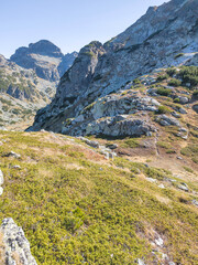Landscape of Rila Mountain near Malyovitsa peak, Bulgaria