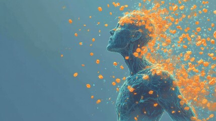 A stock illustration that represents the concept of Inflammation and its role