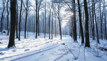 Obraz premium Winter Forests