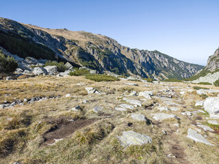 Landscape of Rila Mountain near Malyovitsa peak, Bulgaria