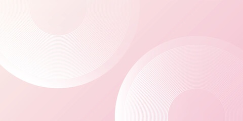Abstract banner background  pastel colorful  pink and yellow gradations. Circle effect art modern simple design abstract