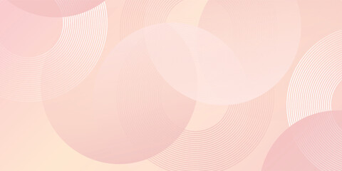 Modern background  pastel colorful  pink and yellow gradations. Circle effect style design simple