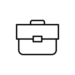 Briefcase icon vector. suitcase sign and symbol. luggage symbol.