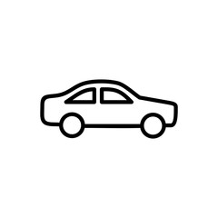 Car icon vector. car sign and symbol. small sedan