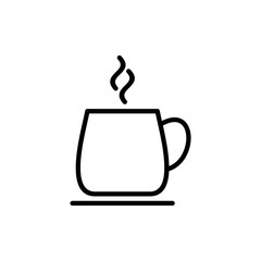 coffee cup icon vector. cup a coffee sign and symbol