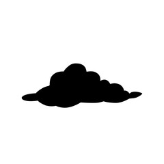 Clouds silhouettes Vector set