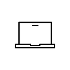 Laptop icon vector. computer sign and symbol
