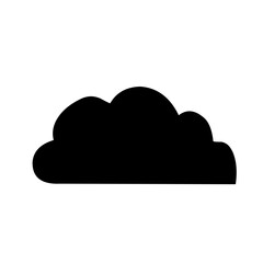 Clouds silhouettes Vector set