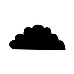 Clouds silhouettes Vector set