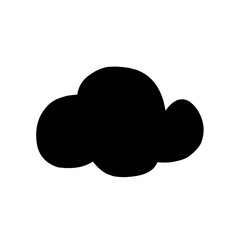Clouds silhouettes Vector set
