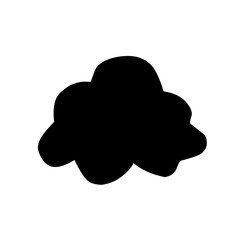 Clouds silhouettes Vector set