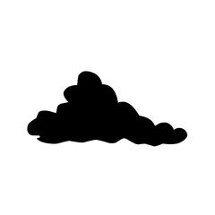 Clouds silhouettes Vector set