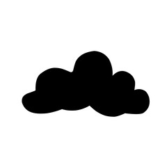 Clouds silhouettes Vector set