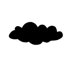 Clouds silhouettes Vector set