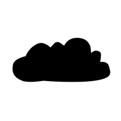 Clouds silhouettes Vector set
