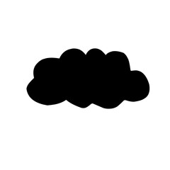 Clouds silhouettes Vector set