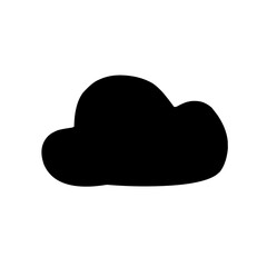 Clouds silhouettes Vector set