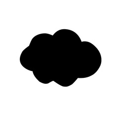 Clouds silhouettes Vector set