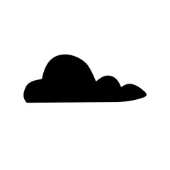 Clouds silhouettes Vector set