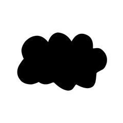 Clouds silhouettes Vector set