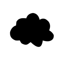 Clouds silhouettes Vector set