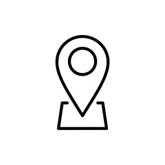 Pin icon vector. Location sign and symbol. destination icon. map pin