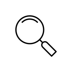 Search icon vector. search magnifying glass sign and symbol