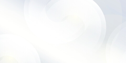 Vector grey background with dynamic circle lines modern simple