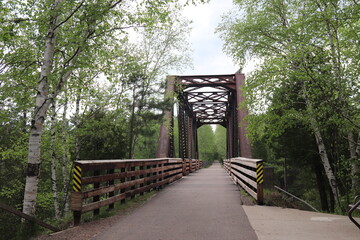 Autumn landscape with trees and lake near Interstate State Park in Taylors Falls, Minnesota. 