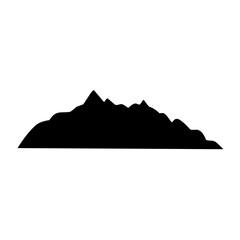 mountain, hill and rock silhouettes