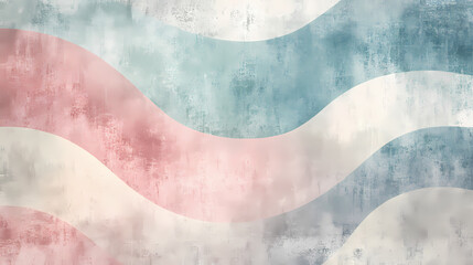 A textured design with a grainy overlay showcasing a spectrum of muted pastel hues evoking a sense of nostalgia for the bygone era of retro film. Pastel Nostalgia. Illustration