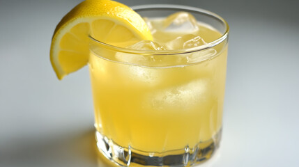 Ginger honey lemon drink served chilled for a refreshing experience.