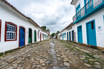 The old Historic center of Paraty, RJ, Brazil.