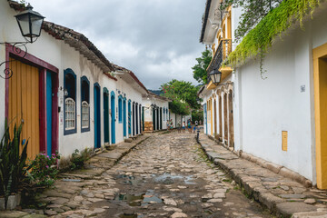 The old Historic center of Paraty, RJ, Brazil.