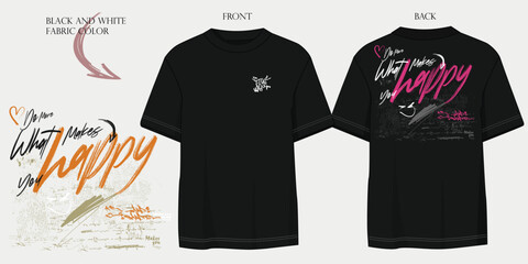 Urban typography street art graffiti slogan print with spray effect for graphic tee t shirt or sweatshirt - Vector © Sukman