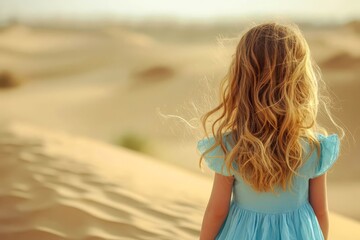 Obraz premium Girl in the Desert.