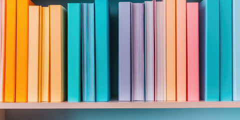 Fototapeta premium Multicolored Organized record keeping system, cabinet of document folders in a room, filing, archive, organization, storage of documents