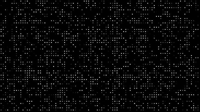 4k digital high technology binary matrix abstract background, halftone dots and grid texture effect, loop animation