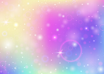 Magic Invitation. Pink Girl Pattern. Unicorn Background. Iridescent Colorful Invite. Purple Girlish Gradient. Lilac Blurred Hologram. Fairy Texture. Cute Magic Invitation.