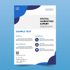 business flyer design, ready to customize. abstract, minimalist business flyer, brochure, template design. A4 size. Easy to use and edit.